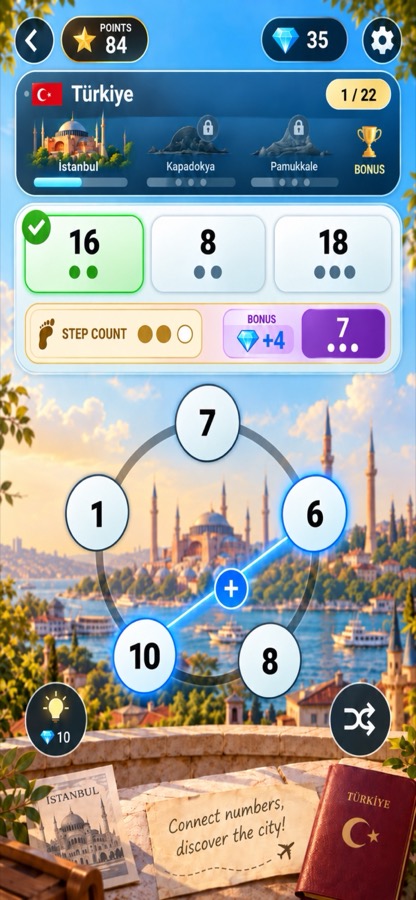 Istanbul board — addition over the Bosphorus
